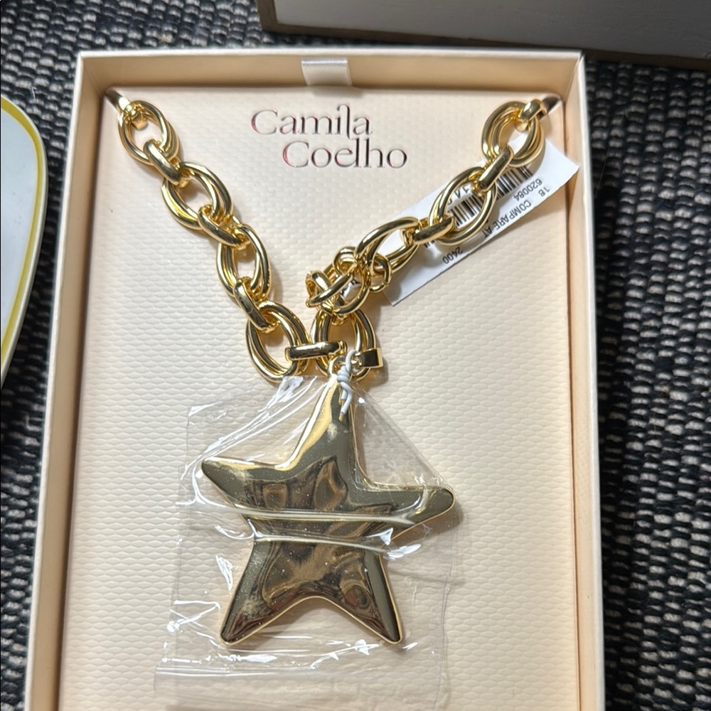 Camila Coelho Gold Star Pendant Necklace